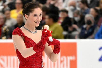 American figure skater Isabeau Levito having blast at Olympic village: 'You can't evict me'