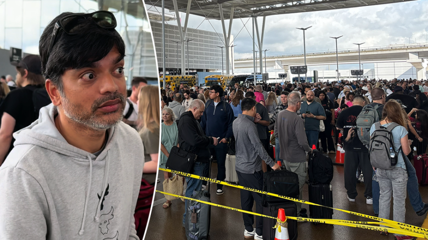 WATCH: Travelers reveal who they blame for miles-long Houston airport lines as Trump rescues TSA pay
