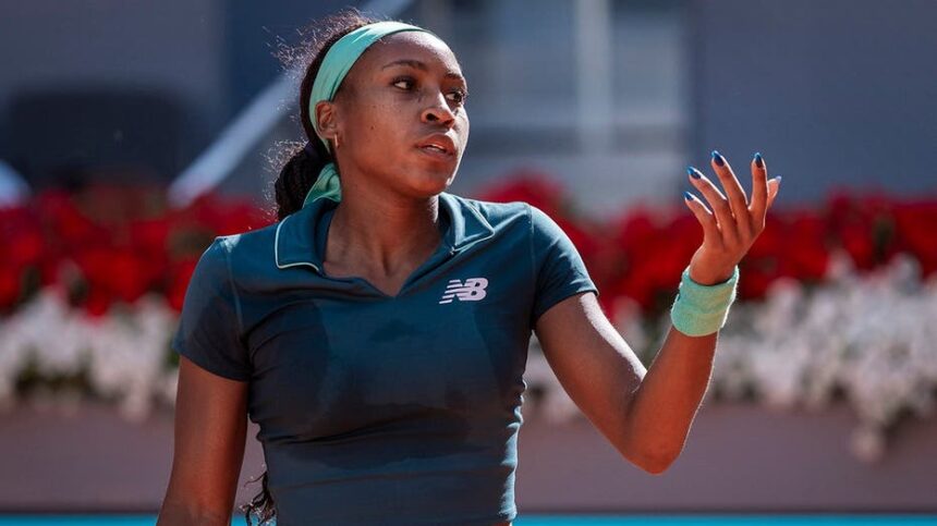American tennis star Coco Gauff says she received racist messages from gamblers after Madrid Open exit