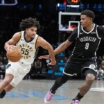 Pacers fans go viral after animated conversation caught on camera during Nets game in Brooklyn