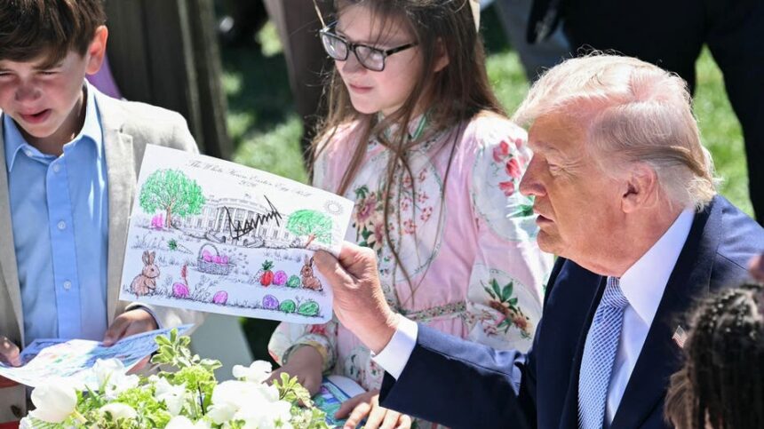 Trump roasts Biden over autopen use in viral interaction with kids at White House Easter Egg Roll