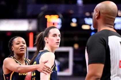 Caitlin Clark gets technical foul after tense interaction with referee in Fever win over Sparks
