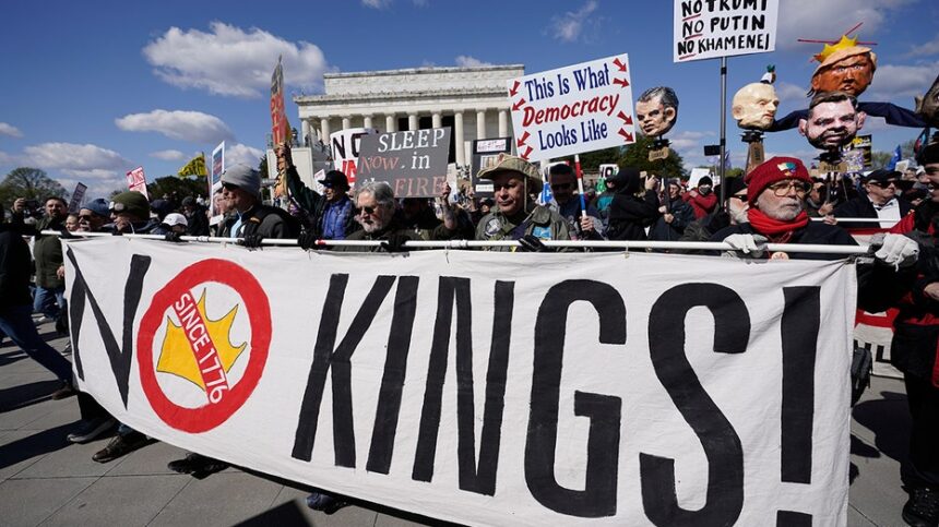 Democrats who rallied at No Kings protests applaud King Charles in Congress