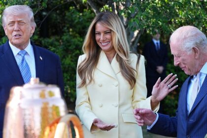 Melania's White House beehive and gifts of honey strike sweet note during King Charles' royal visit