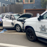 Oregon burglary suspect nabbed after crashing SUV during police chase: video