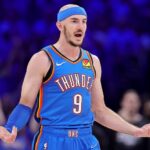 Thunder star Alex Caruso shoves camera out of huddle during double overtime loss to Spurs