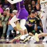 WNBA player who battered Caitlin Clark elbows another Fever star in the face, but there's a catch
