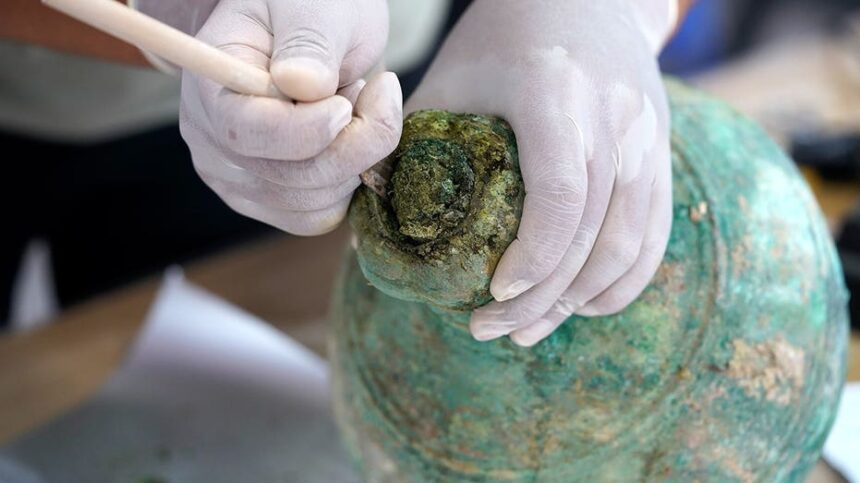 2,200-year-old alcohol found sealed inside ancient tomb â and there's nearly a gallon of it