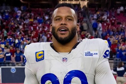 Coach Sean McVay on Aaron Donald return to the Los Angeles Rams: 'We are not at that point quite yet'