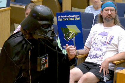 Darth Vader uses dark side to mock controversial surveillance cameras: 'The Emperor is a fan of Flock'