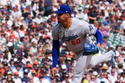 Dodgers Edgardo Henriquez throws fastest strikeout pitch in team history against Tigers