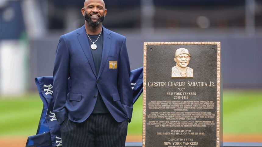Yankees Retire Hall of Famer CC Sabathia's No. 52, Gets Monument Park Plaque