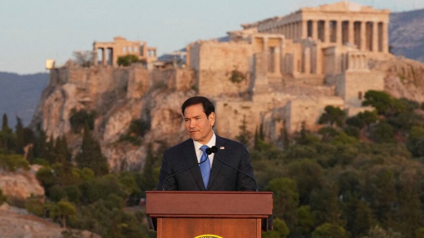 Rubio sounds campaign-ready as he rails against open borders, globalism in speech from ancient Greek ruins