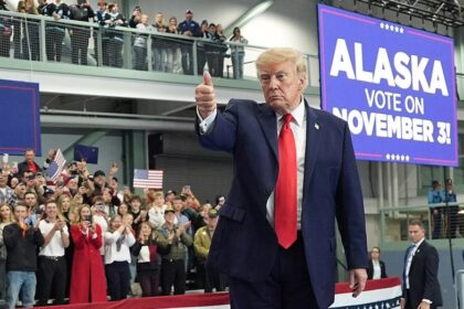 Trump says 'we are looking into' other Dan Sullivan on Alaska ballot, warns about governor's race