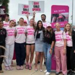 Woman says public was forced to leave California forum over her 'Save Girls Sports' shirt